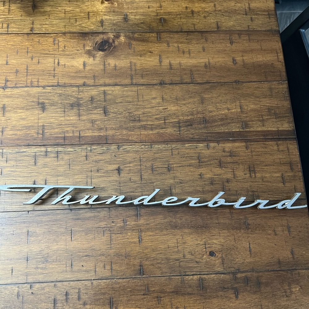 1960-1963 Ford Thunderbird Script Emblem.